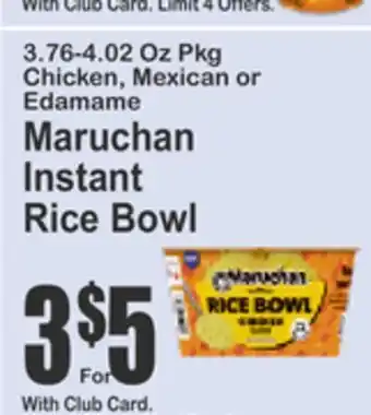 SuperFresh Maruchan Instant Rice Bowl offer
