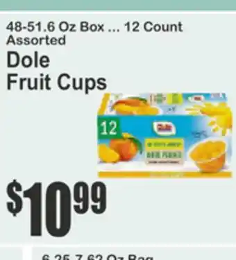 SuperFresh Dole Fruit Cups offer