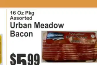 SuperFresh 16 Oz Pkg Assorted Urban Meadow Bacon offer