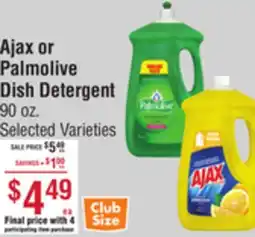 Smart & Final Ajax or Palmolive Dish Detergent offer