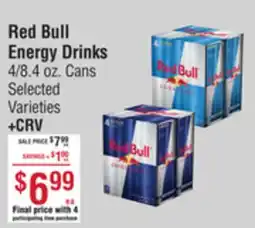 Smart & Final Red Bull Energy Drinks offer