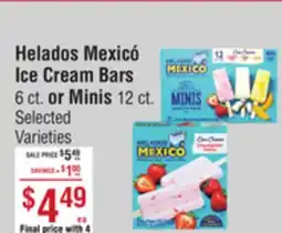 Smart & Final Helados Mexicó Ice Cream Bars 6 ct. or Minis 12 ct offer