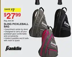 Dunham's Sports FRANKLIN SLING PICKLEBALL BAG offer