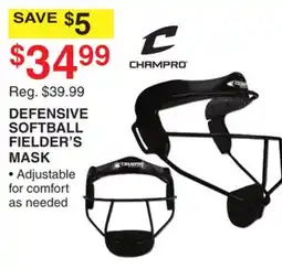 Dunham's Sports CHAMPRO DEFENSIVE SOFTBALL FIELDER'S MASK offer