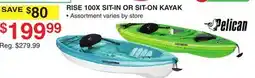 Dunham's Sports RISE 100X SIT-IN OR SIT-ON KAYAK offer