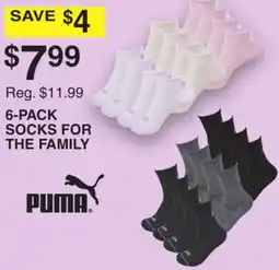 Dunham's Sports 6-PACK SOCKS FOR THE FAMILY offer