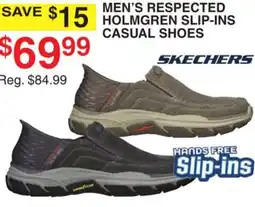 Dunham's Sports SKECHERS MEN'S RESPECTED HOLMGREN SLIP-INS CASUAL SHOES offer