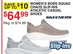 Dunham's Sports SKECHERS WOMEN'S BOBS SQUAD CHAOS SLIP-INS ATHLETIC CASUAL SHOES offer