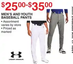 Dunham's Sports MEN'S AND YOUTH BASEBALL PANTS offer