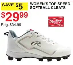Dunham's Sports WOMEN'S TOP SPEED SOFTBALL CLEATS offer