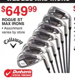 Dunham's Sports ROGUE ST MAX IRONS offer