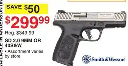 Dunham's Sports SMITH & WESSON SD 2.0 9MM OR 40S & W offer