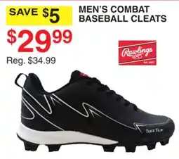 Dunham's Sports RAWLINGS MEN'S COMBAT BASEBALL CLEATS offer