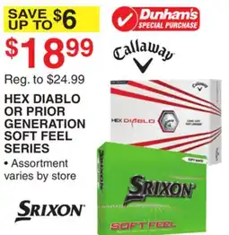 Dunham's Sports HEX DIABLO OR PRIOR GENERATION SOFT FEEL SERIES offer
