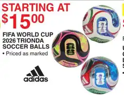 Dunham's Sports FIFA WORLD CUP 2026 TRIONDA SOCCER BALLS offer