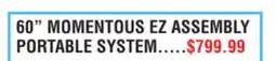 Dunham's Sports 60 MOMENTOUS EZ ASSEMBLY PORTABLE SYSTEM offer