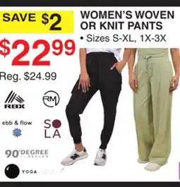 Dunham's Sports WOMEN'S WOVEN OR KNIT PANTS offer