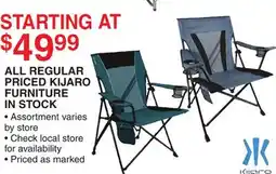 Dunham's Sports KIJARO FURNITURE IN STOCK offer