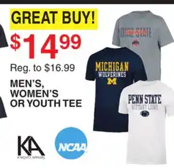 Dunham's Sports MEN'S, WOMEN'S OR YOUTH TEE offer