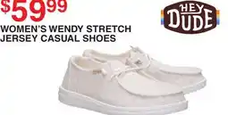 Dunham's Sports WOMEN'S WENDY STRETCH JERSEY CASUAL SHOES offer