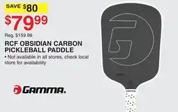 Dunham's Sports GAMMA RCF OBSIDIAN CARBON PICKLEBALL PADDLE offer