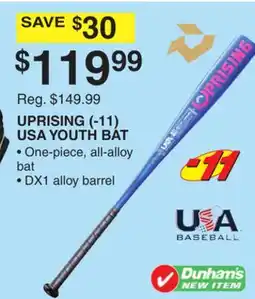 Dunham's Sports UPRISING (-11) USA YOUTH BAT offer