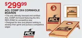 Dunham's Sports ACL COMP 2X4 CORNHOLE BOARDS offer