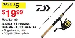 Dunham's Sports D-SHOCK SPINNING ROD AND REEL COMBO offer