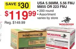 Dunham's Sports USA 5.56MM, 5.56 FMJ M855 OR 223 FMJ offer