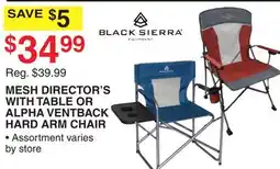 Dunham's Sports MESH DIRECTOR'S WITH TABLE OR ALPHA VENTBACK HARD ARM CHAIR offer