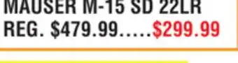 Dunham's Sports MAUSER M-15 SD 22LR offer