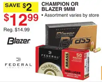 Dunham's Sports CHAMPION OR BLAZER 9MM offer