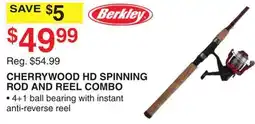 Dunham's Sports CHERRYWOOD HD SPINNING ROD AND REEL COMBO offer