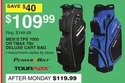 Dunham's Sports MEN'S TPS 7000 OR TMAX 700 DELUXE CART BAG offer