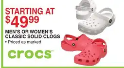 Dunham's Sports MEN'S OR WOMEN'S CLASSIC SOLID CLOGS offer