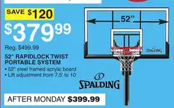 Dunham's Sports 52 RAPIDLOCK TWIST PORTABLE SYSTEM offer