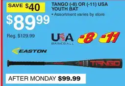 Dunham's Sports TANGO (-8) OR (-11) USA YOUTH BAT offer