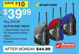 Dunham's Sports ALPHA BAT PACK offer