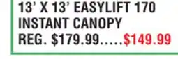 Dunham's Sports 13' X 13' EASYLIFT 170 INSTANT CANOPY offer
