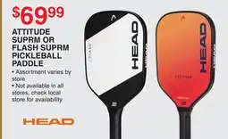 Dunham's Sports HEAD ATTITUDE SUPRM OR FLASH SUPRM PICKLEBALL PADDLE offer