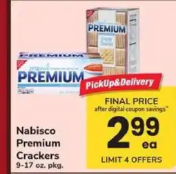 Safeway Nabisco Premium Crackers offer