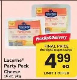 Safeway Lucerne Party Pack Cheese offer