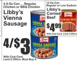 Food Universe Libby's Vienna Sausage, Libby's Corned Beef offer