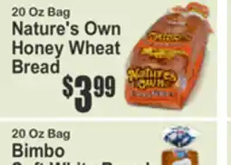 Food Universe 20 Oz Bag Nature's Own Honey Wheat Bread offer