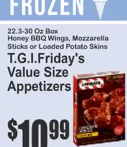 Food Universe T.G.I.Friday's Value Size Appetizers offer