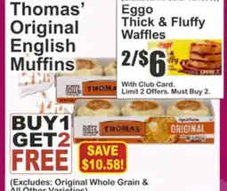 Food Universe Thomas' Original English Muffins offer