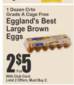 Food Universe Eggland's Best Large Brown Eggs offer