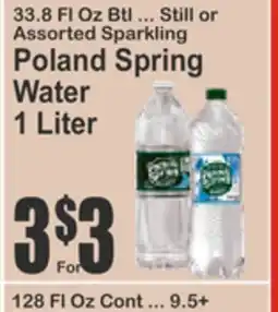 Food Universe Poland Spring Water offer