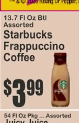 Food Universe Starbucks Frappuccino Coffee offer