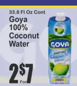 Food Universe Goya 100% Coconut Water offer